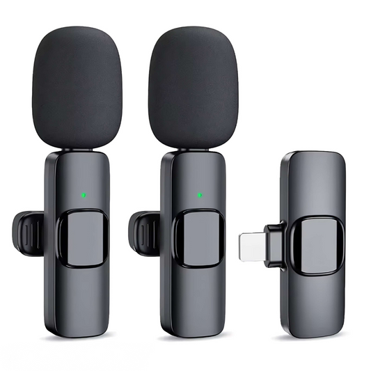 Micrófono Inalámbrico Compacto – Compatible con iOS y Android